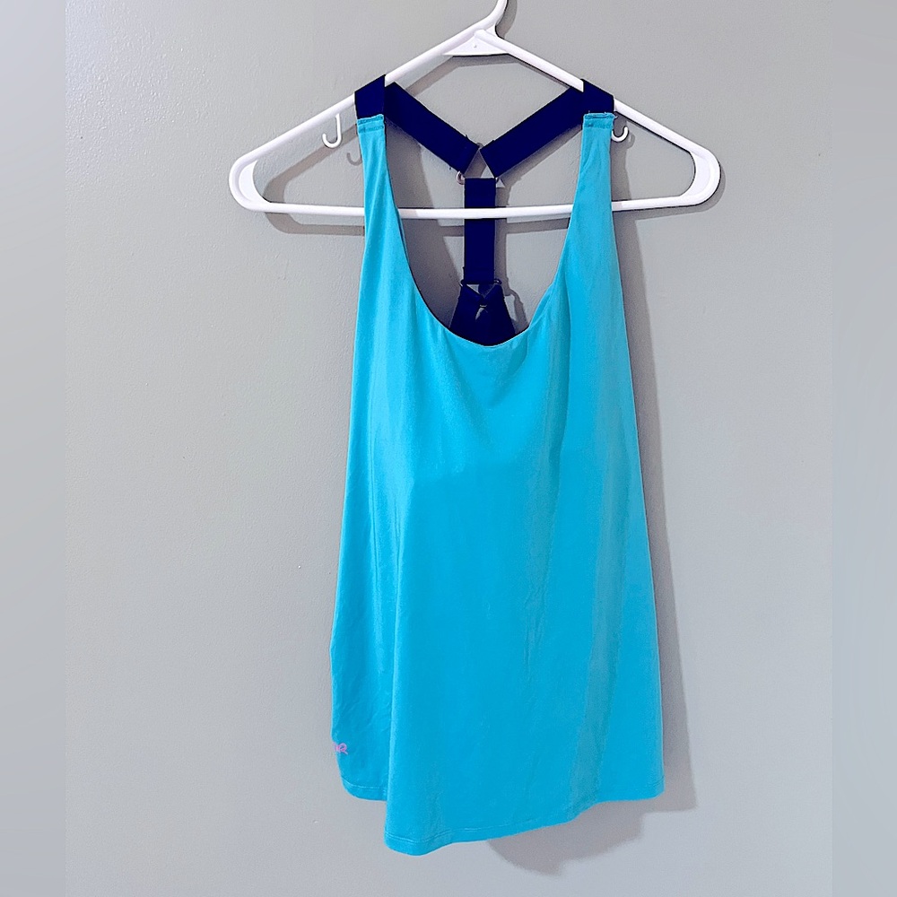 Ruby Ribbon sport demi tank in ocean blue size 44